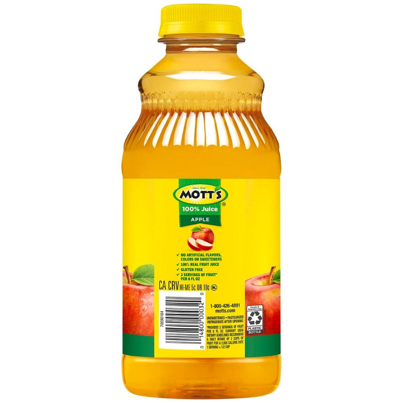 JUGOS MOTTS APPLE JUICE PLASTIC 32 OZ