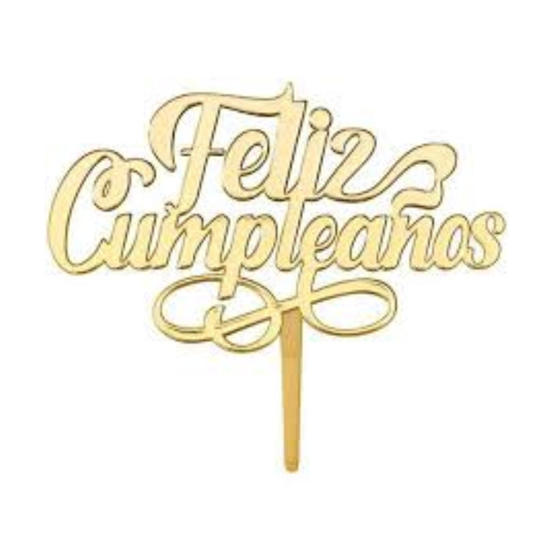 TOPPER FELIZ CUMPLEAÑOS SEMPERTEX