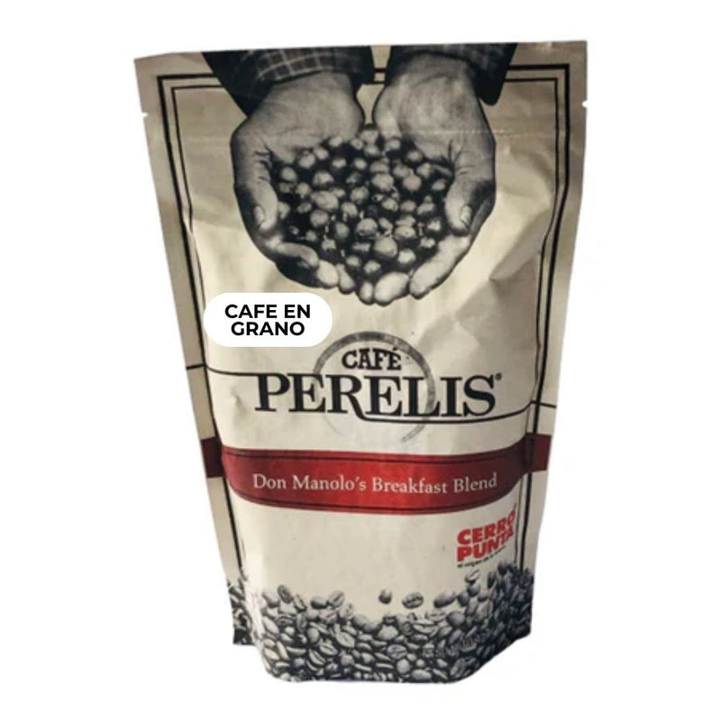 CAFE PERELIS EN GRANO DON MANOLO'S BREAKFAST BLEND CERRO PUNTA 425 GR