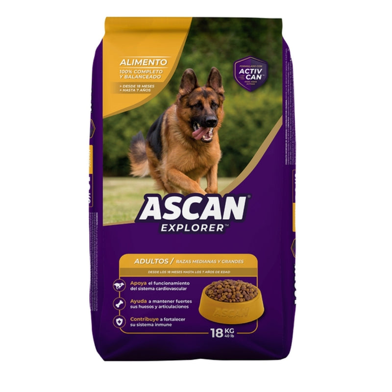 COMIDA DE PERRO ASCAN ADULTO 18 KG