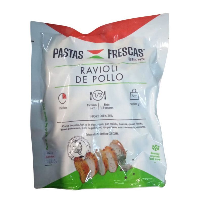 RAVIOLI DE POLLO PASTAS FRESCAS 200 GR