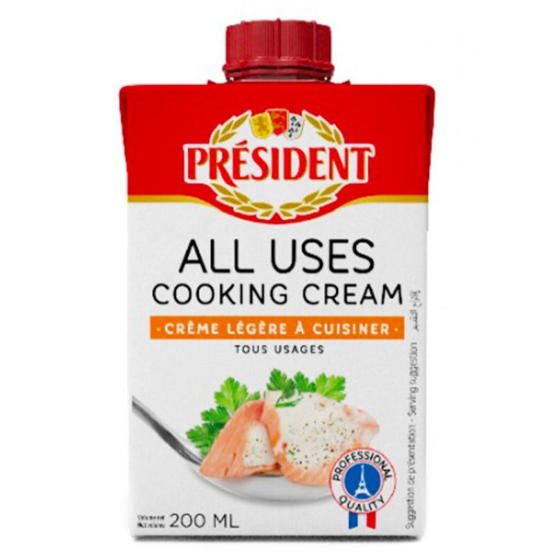 CREMA PARA COCINAR PRESIDENT 200 ML