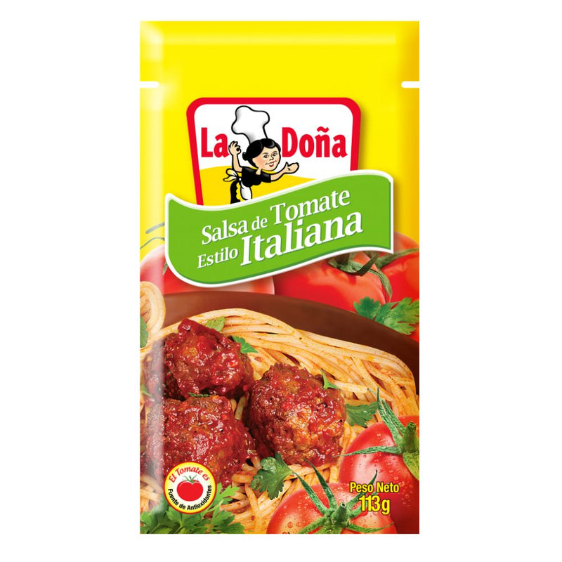 SALSA DE TOMATE ITALIANA LA DOÑA  113 GR