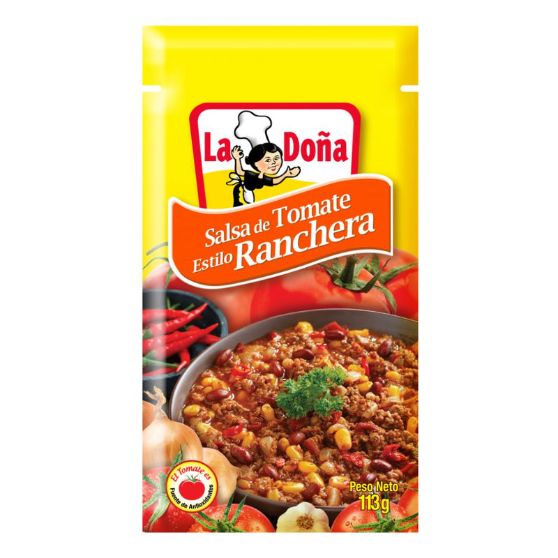 SALSA DE TOMATE RANCHERA LA DOÑA 113 GR