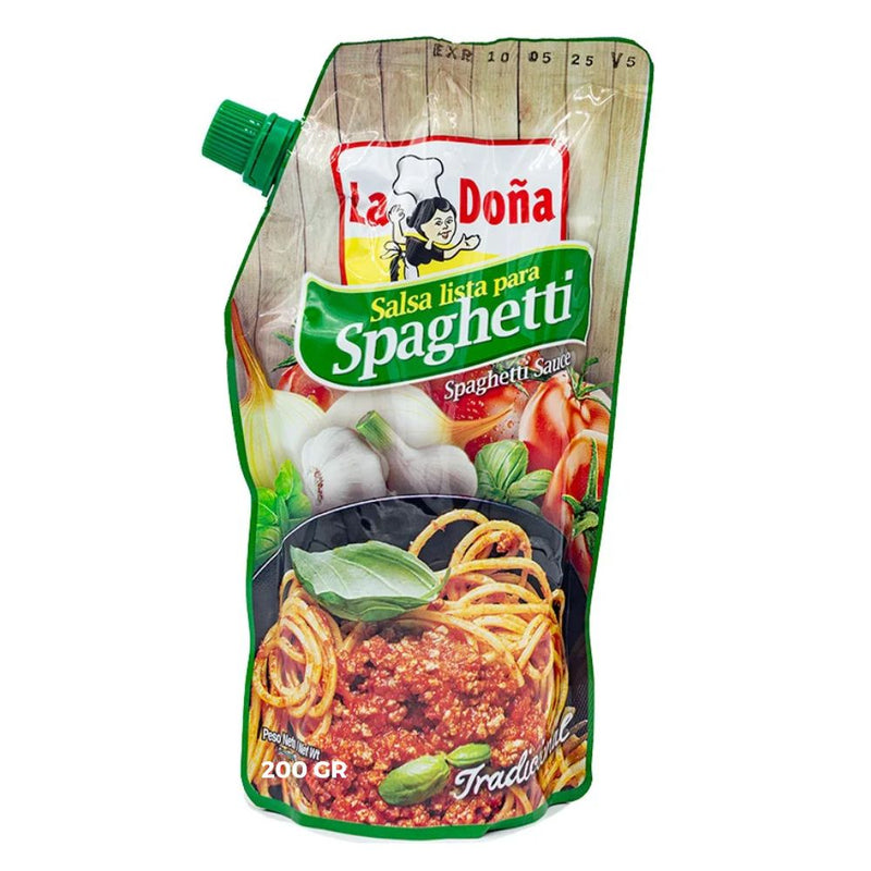 SALSA DE TOMATE PARA SPAGHETTI LA DOÑA 200 GR