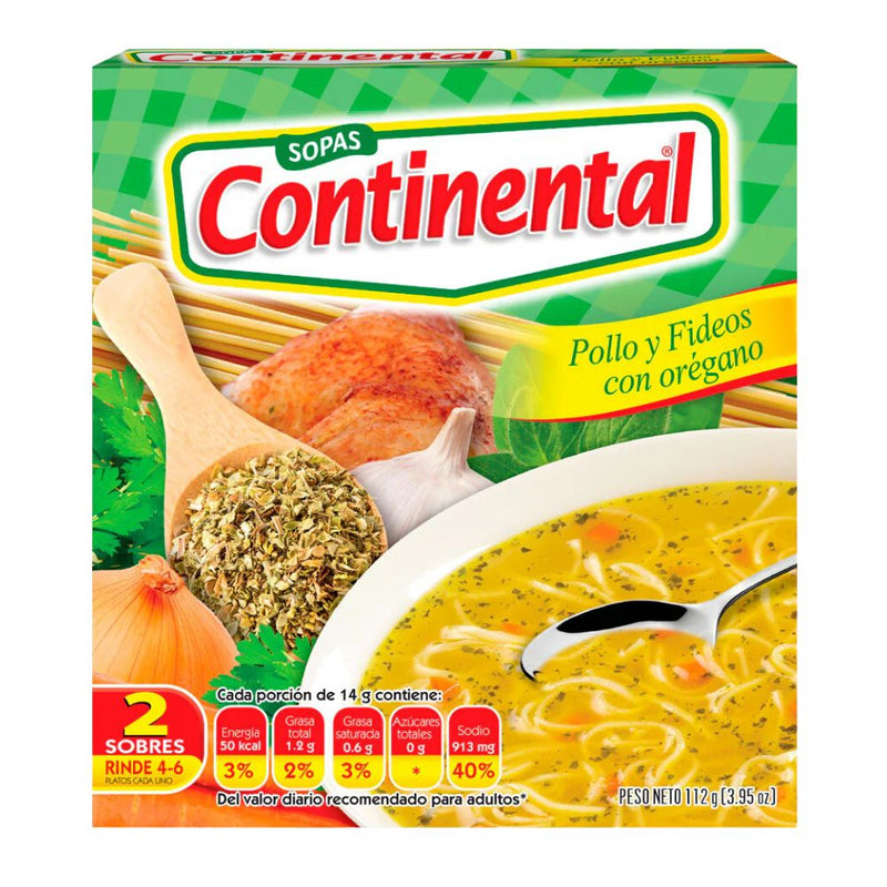 SOPA DE POLLO Y OREGANO CONTINENTAL 2 PACK