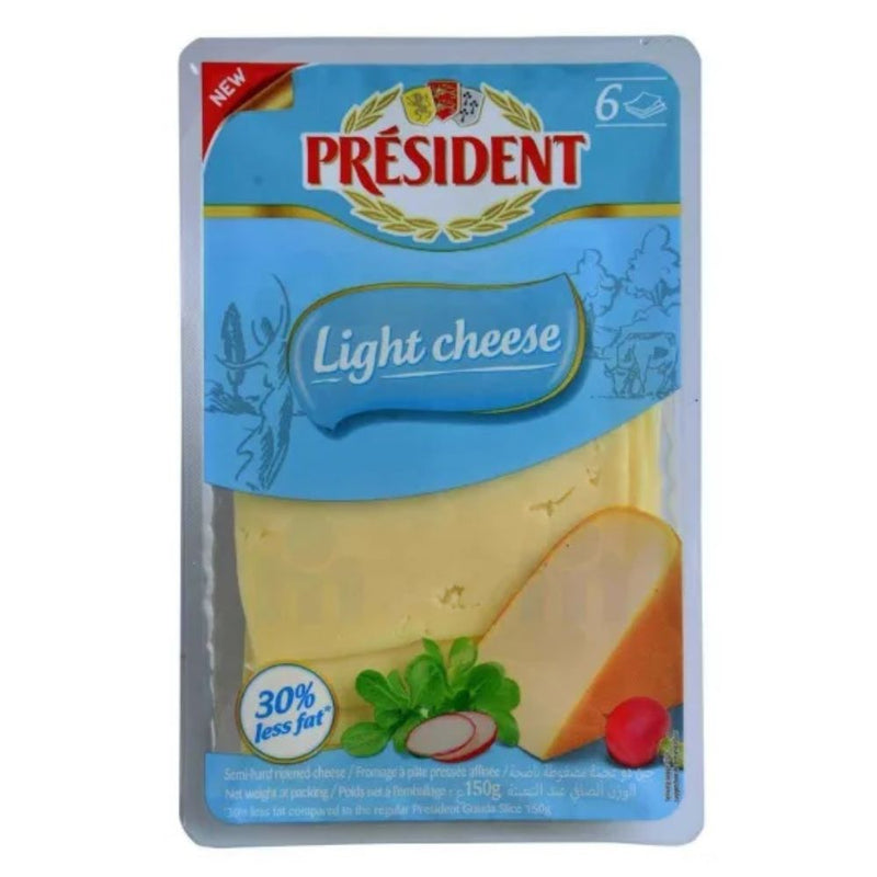 QUESO GOUDA LIGHT SLICES PRESIDENT 150 GR