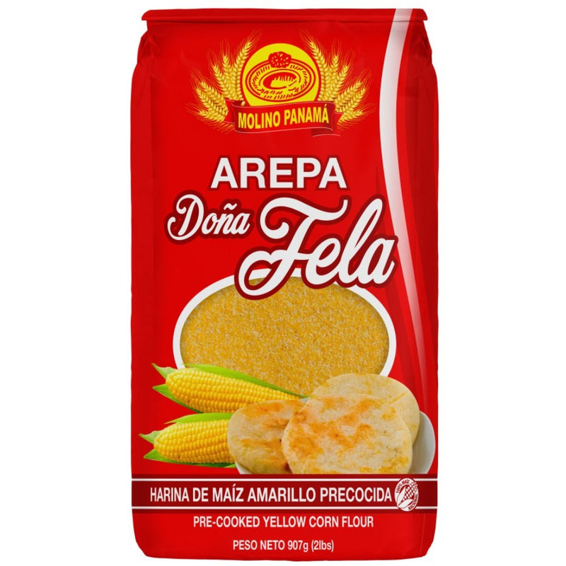 HARINA DE MAIZ AMARILLO DOÑA FELA  2 LB