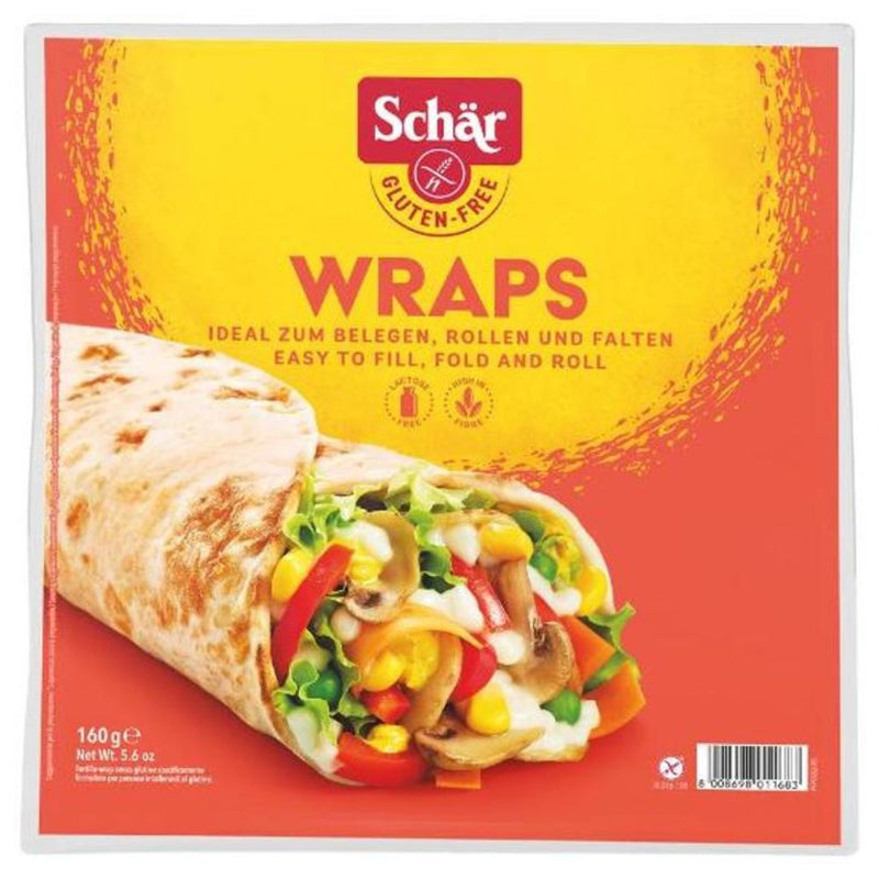 WRAPS SIN GLUTEN SCHAR 160 GR