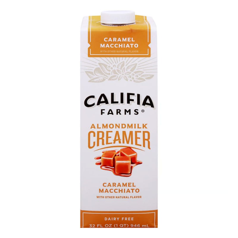 CREMA DE ALMENDRA CARAMEL MACCHIATO CALIFIA 32 OZ