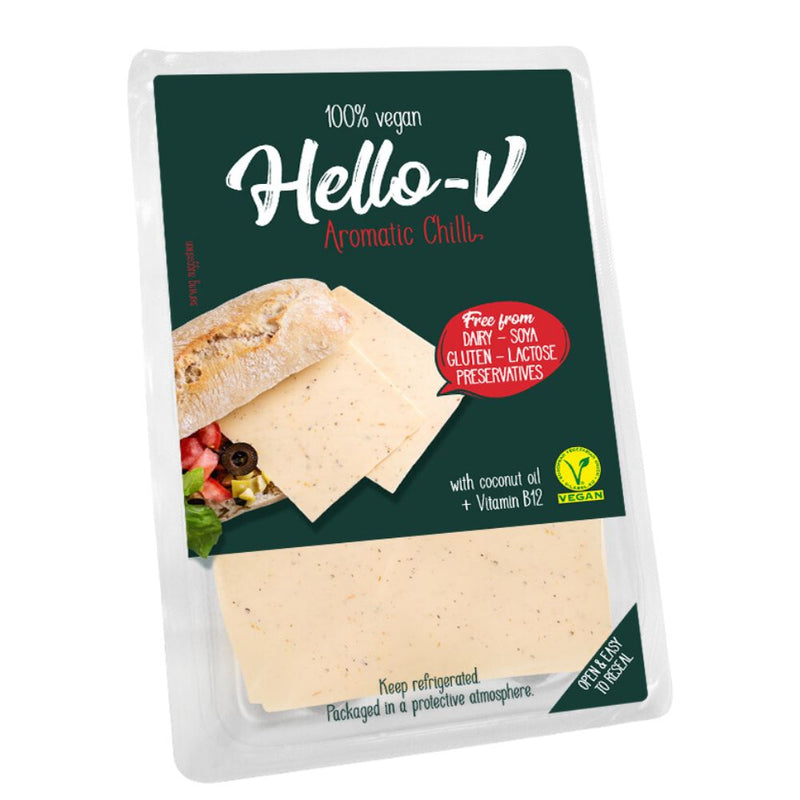 QUESO VEGANO AROMATIC CHILLI HELLO-V REB. 140 GR