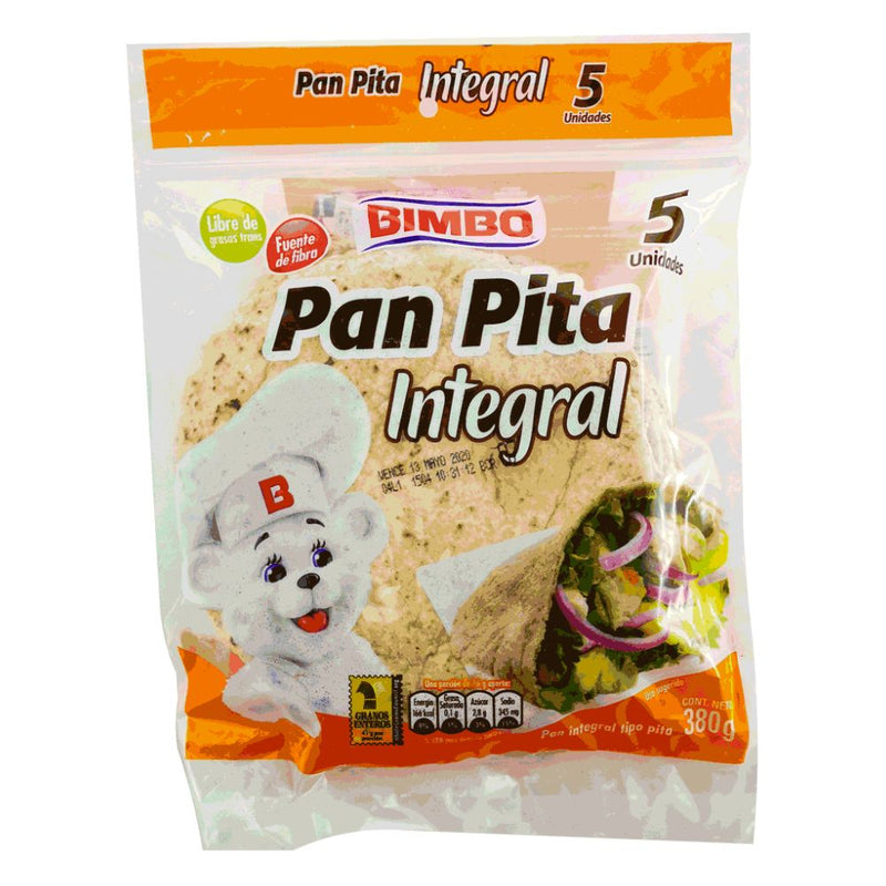 PAN PITA INTEGRAL BIMBO 5 UND