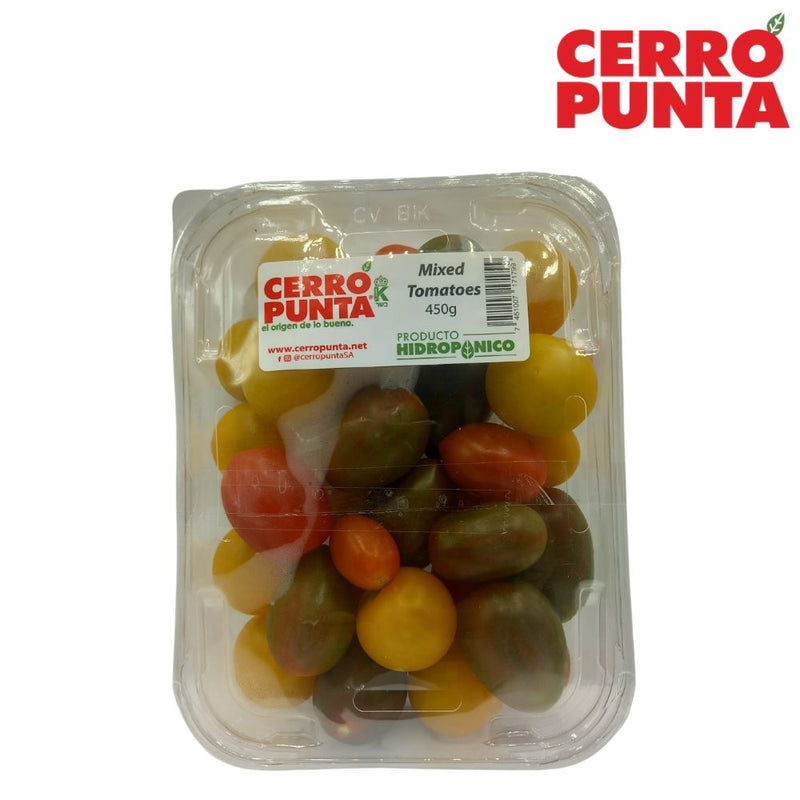 BANDEJA DE TOMATES MIXTOS HIDROPONICO CERRO PUNTA 450 GR