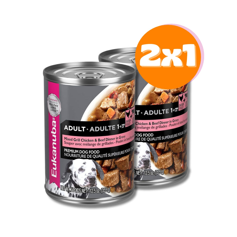 EUKANUBA ADULTO MIXED CHICKEN & BEEF 12.5 OZ