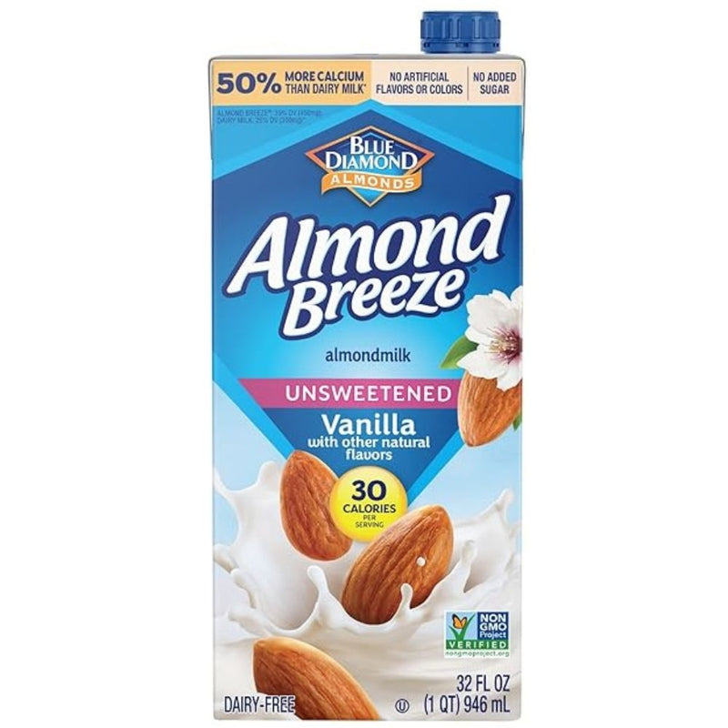 LECHE DE ALMENDRA ALMOND BREEZE UNSWEETENED VAINILLA 946 ML