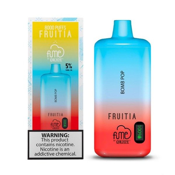 VAPE FUME X FRUITIA BOMB POP 8000 PUFFS