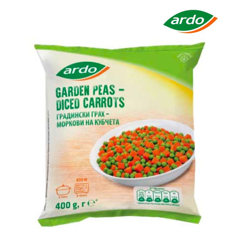 GUISANTES Y ZANAHORIAS PICADAS ARDO 400 GR