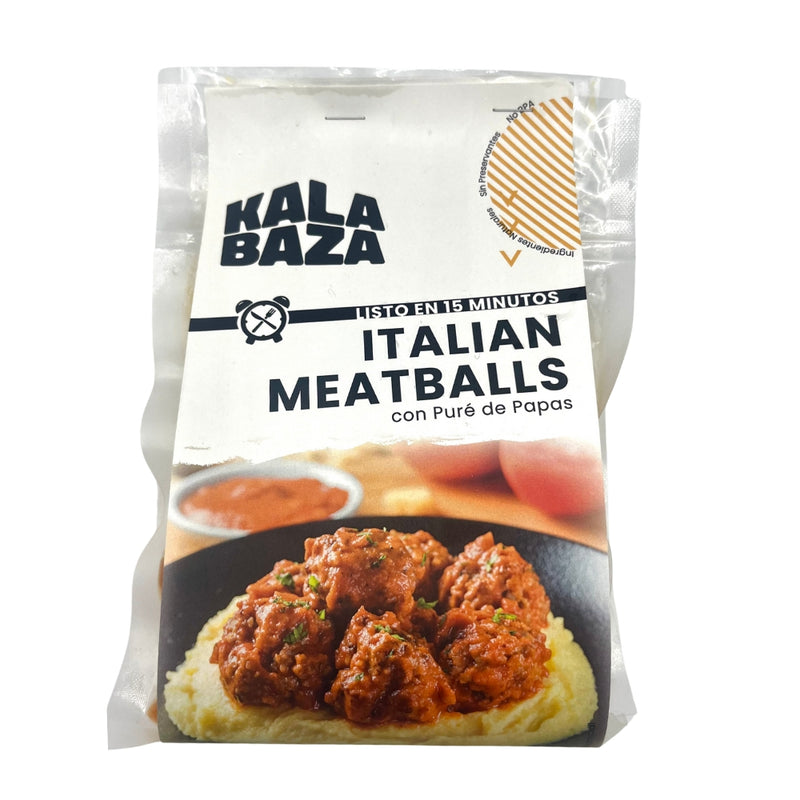 KALABAZA ITALIAN MEATBALLS 1 PORCION