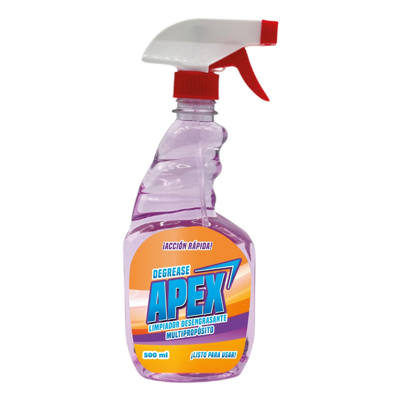 LIMPIADOR DESENGRASANTE MULTIPROPOSITO APEX CON ATOMIZADOR 500 ML