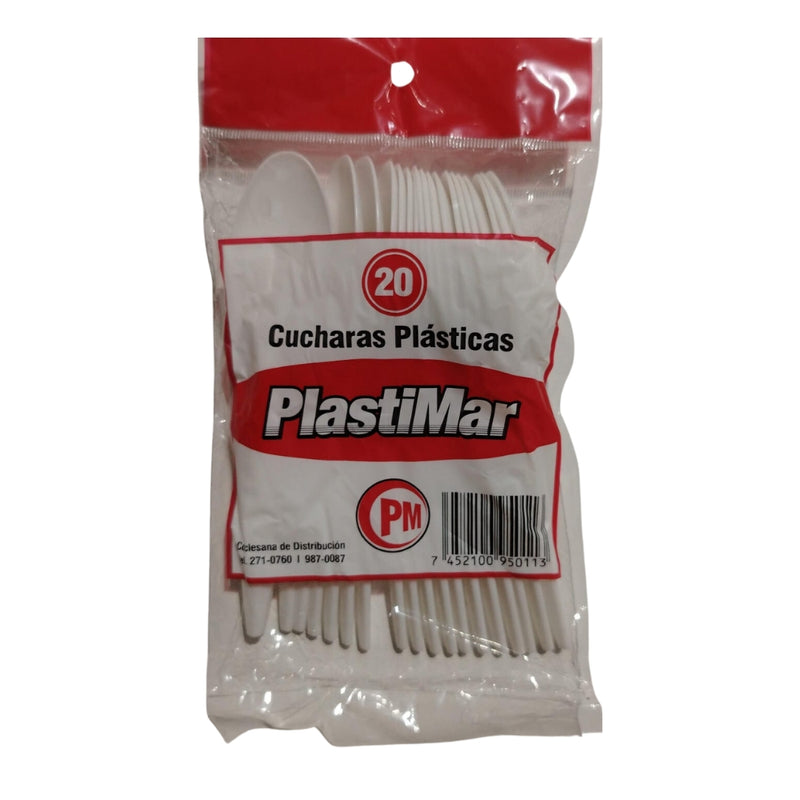 CUCHARAS PLÁSTICAS PLASTIMAR 20 UND