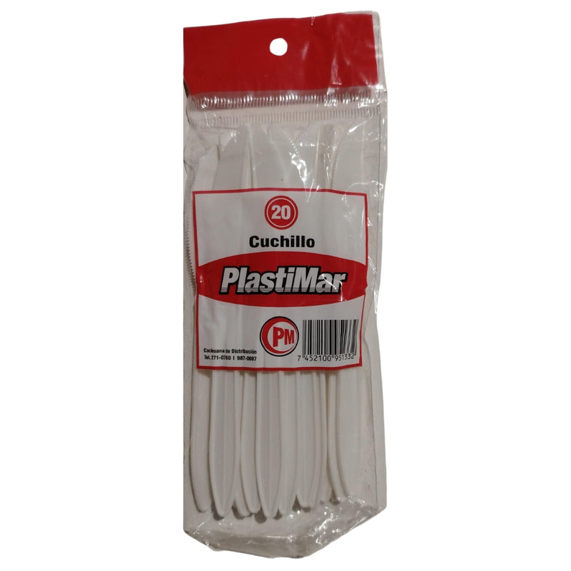 CUCHILLOS PLÁSTICOS PLASTIMAR 20 UND