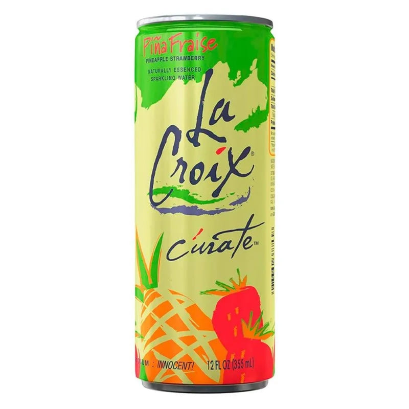 AGUA CON GAS LA CROIX PIÑA Y FRESA LATA 355 ML