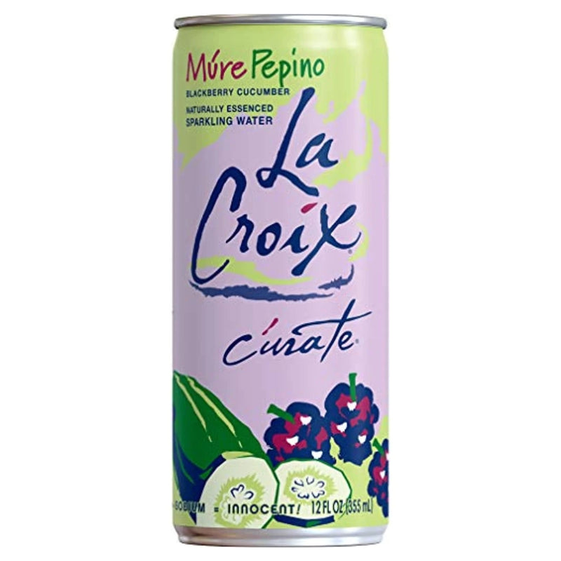 AGUA CON GAS LA CROIX MORA Y PEPINO LATA 355 ML