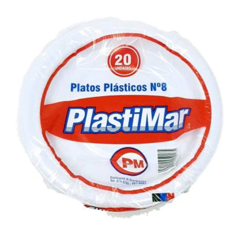 PLATOS PLÁSTICOS DE ESPUMA 20 UND