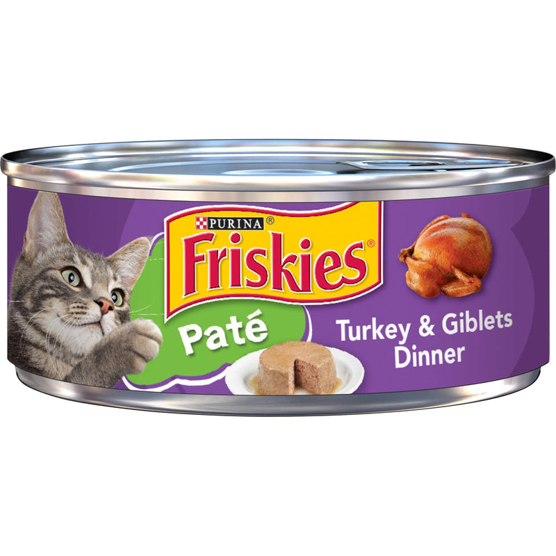 PURINA FRISKIES GATO PATÉ TURKEY & GIBLETS DINNER 156 GR