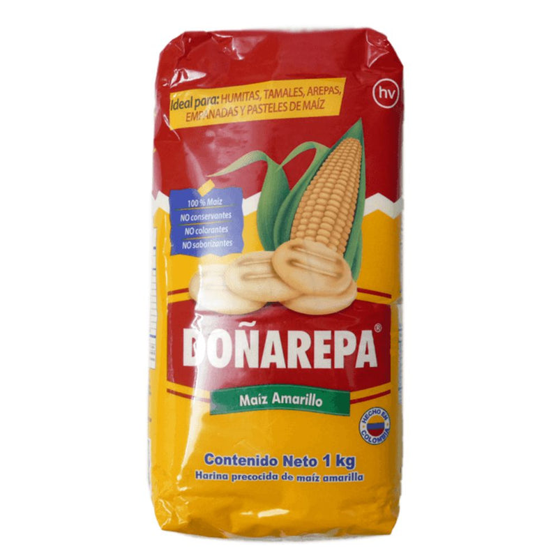 HARINA DE MAIZ AMARILLO DOÑAREPA 1 KG