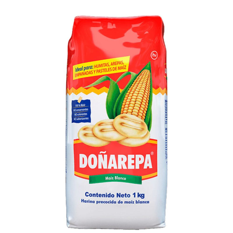 HARINA DE MAIZ BLANCO DOÑAREPA 1 KG