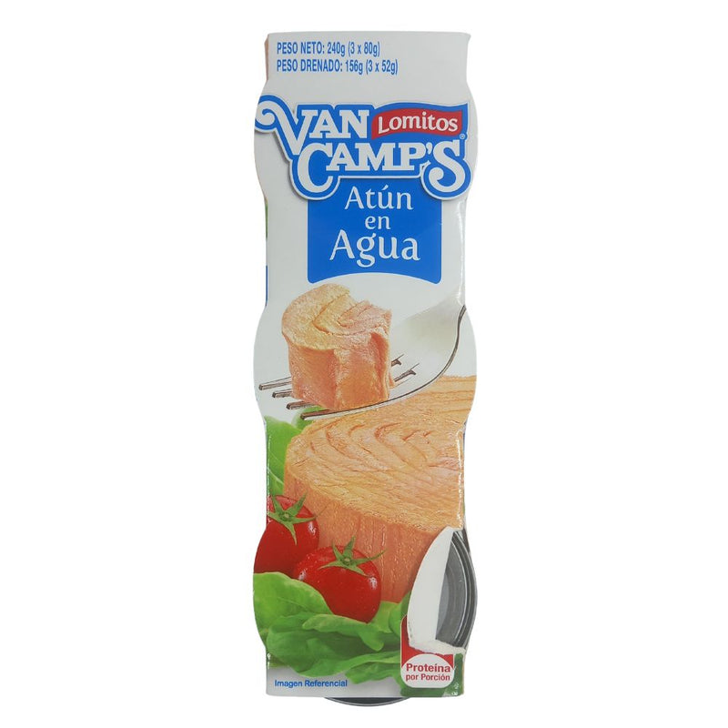 ATUN EN AGUA VAN CAMPS 3 PACK