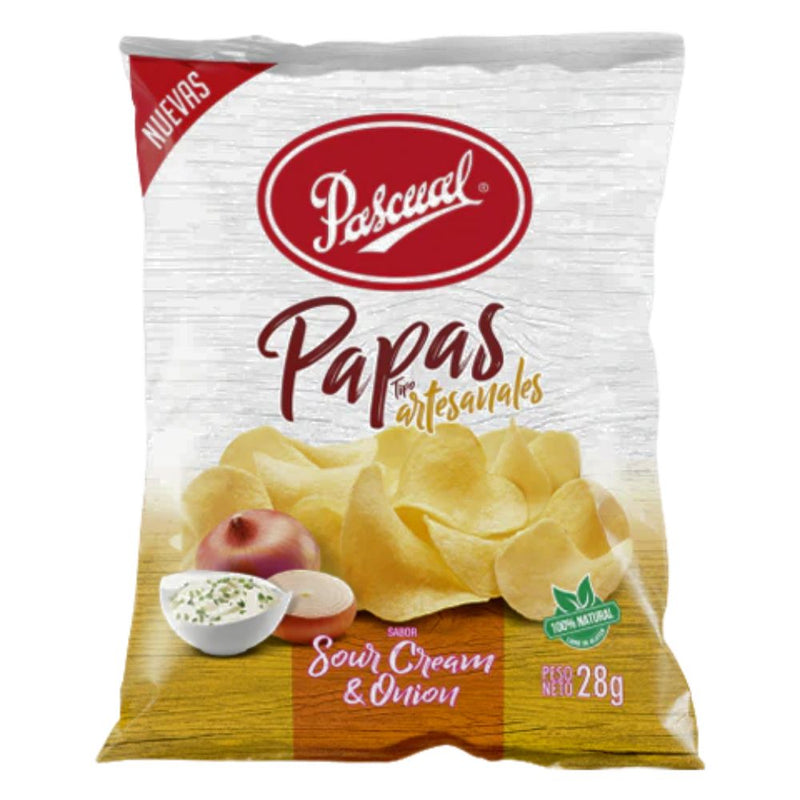 PAPAS ARTESANAL SOURCREAM & ONION PASCUAL 28 GR