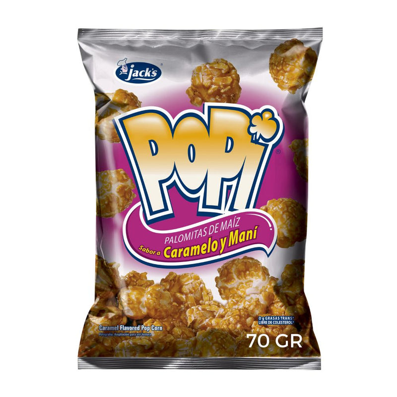 POPCORN CARAMELO Y MANI POPI 70 GR