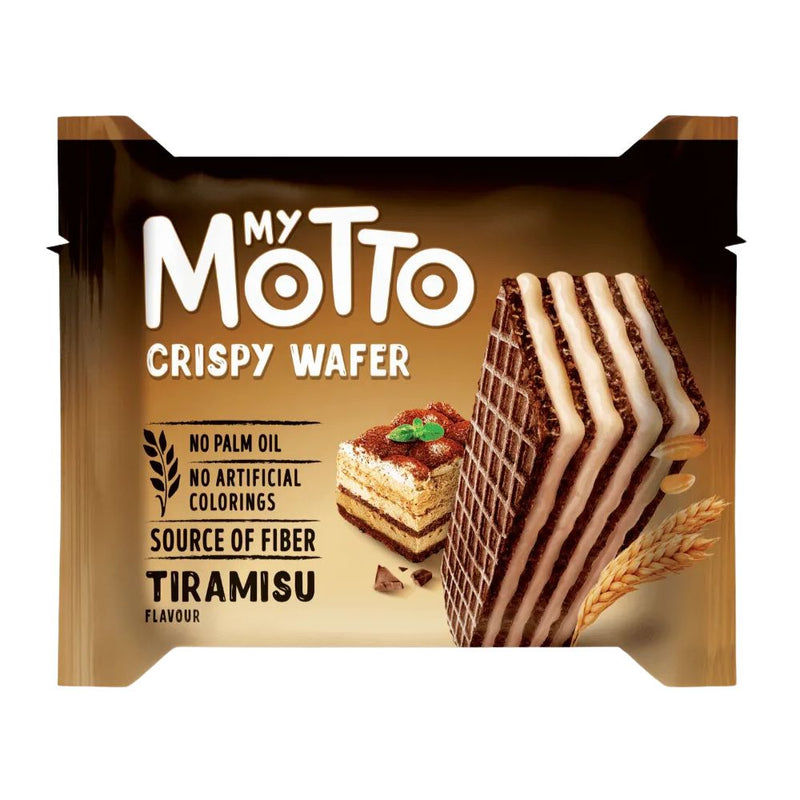 GALLETA CRISPY WAFER TIRAMISU MY MOTTO 30 GR