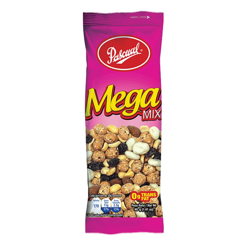 NUECES MEGA MIX PASCUAL 40 GR