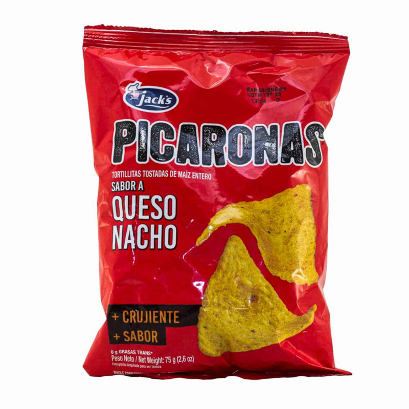 PICARONAS QUESO NACHO 75 GR