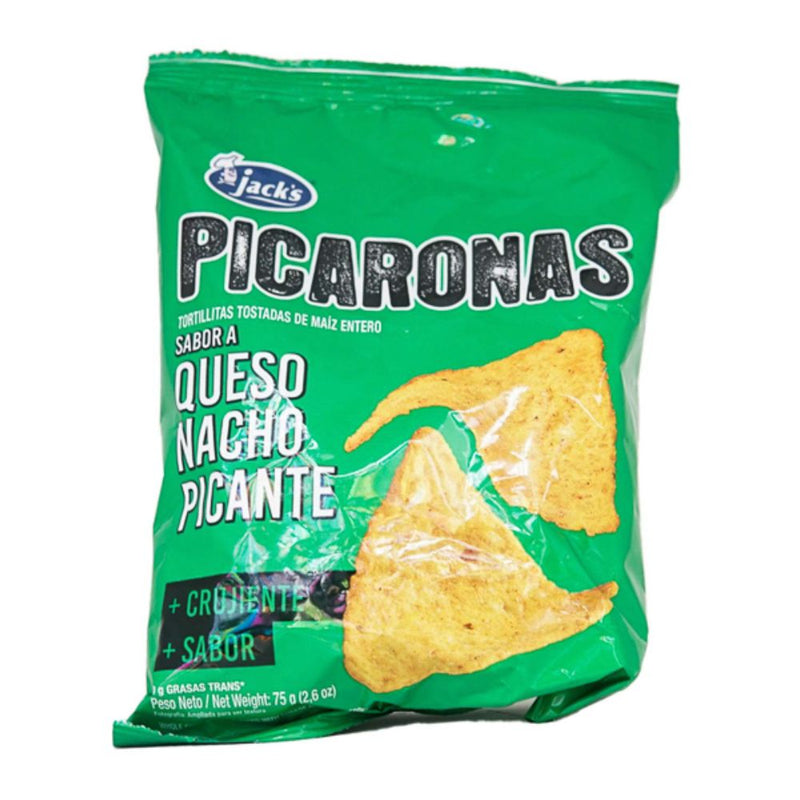 PICARONAS QUESO NACHO PICANTE  75 GR