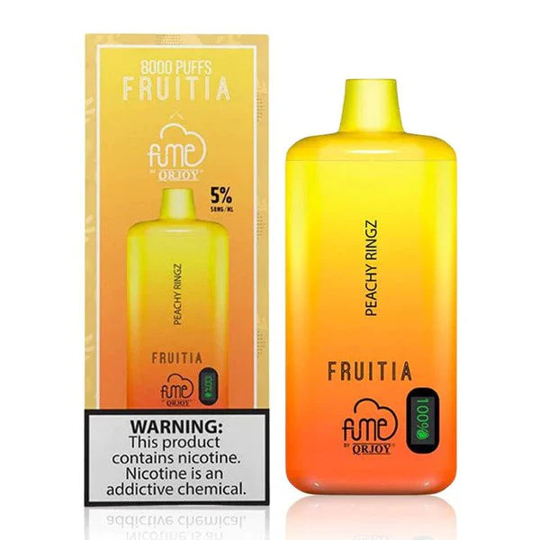 VAPE FUME X FRUITIA PEACHY RINGZ 8000 PUFFS