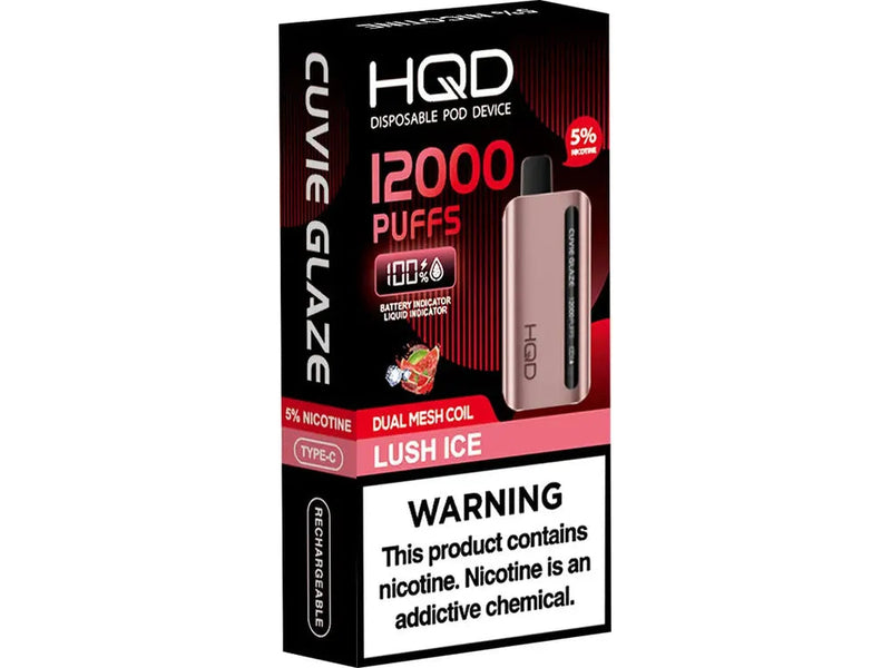 VAPE HQD GLAZE LUSH ICE 12000 PUFFS