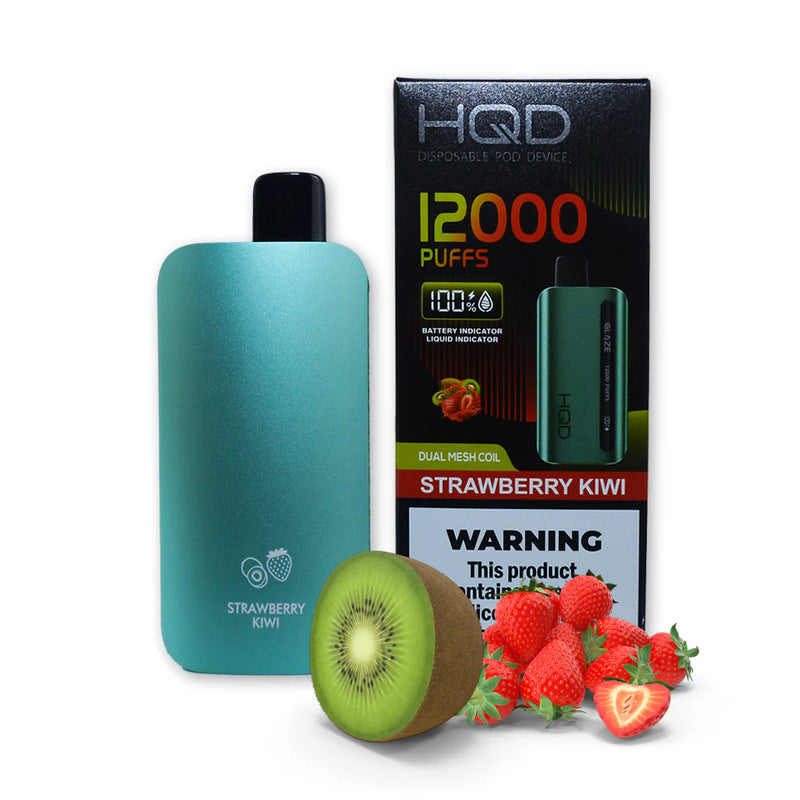 VAPE HQD GLAZE STRAWBERRY KIWI 12000 PUFFS