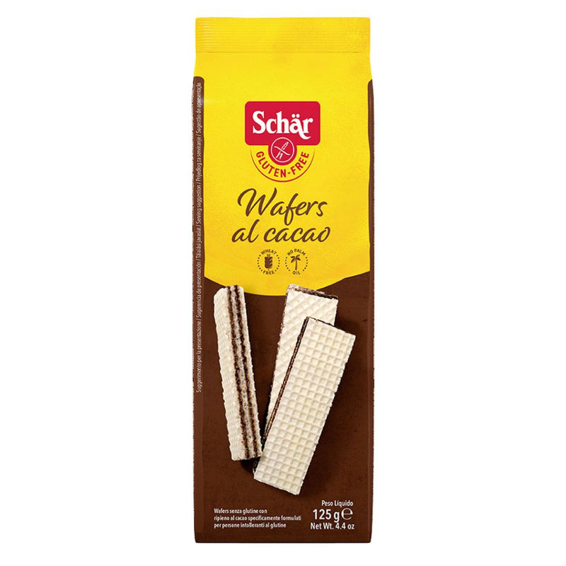 GALLETAS WAFERS CACAO SIN GLUTEN SCHÄR 125 GR