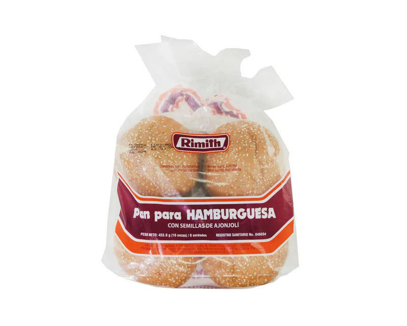 PAN RIMITH HAMBURGUESA AJONJOLI 8 UND