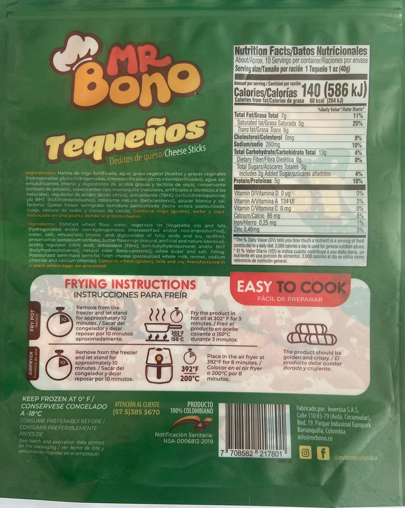 TEQUEÑOS MR BONO 10 UND