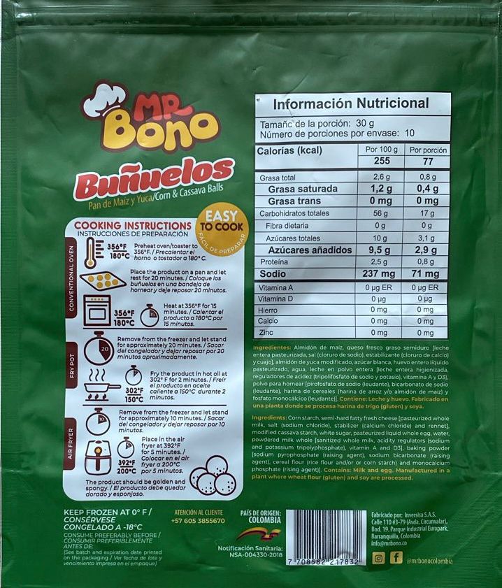 BUÑUELOS MR BONO 10 UND