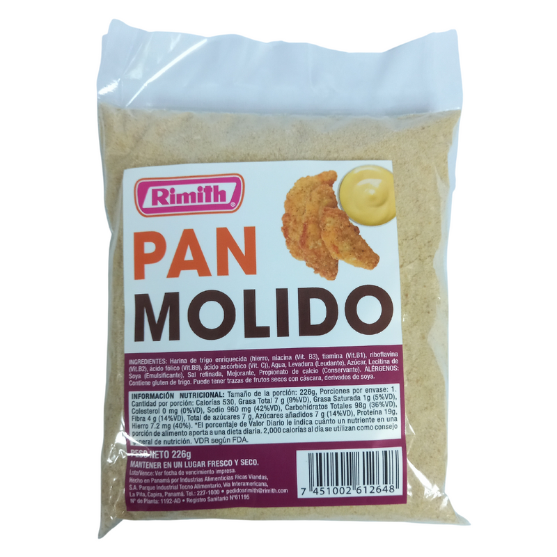 PAN MOLIDO CLASICO RIMITH 226 GR