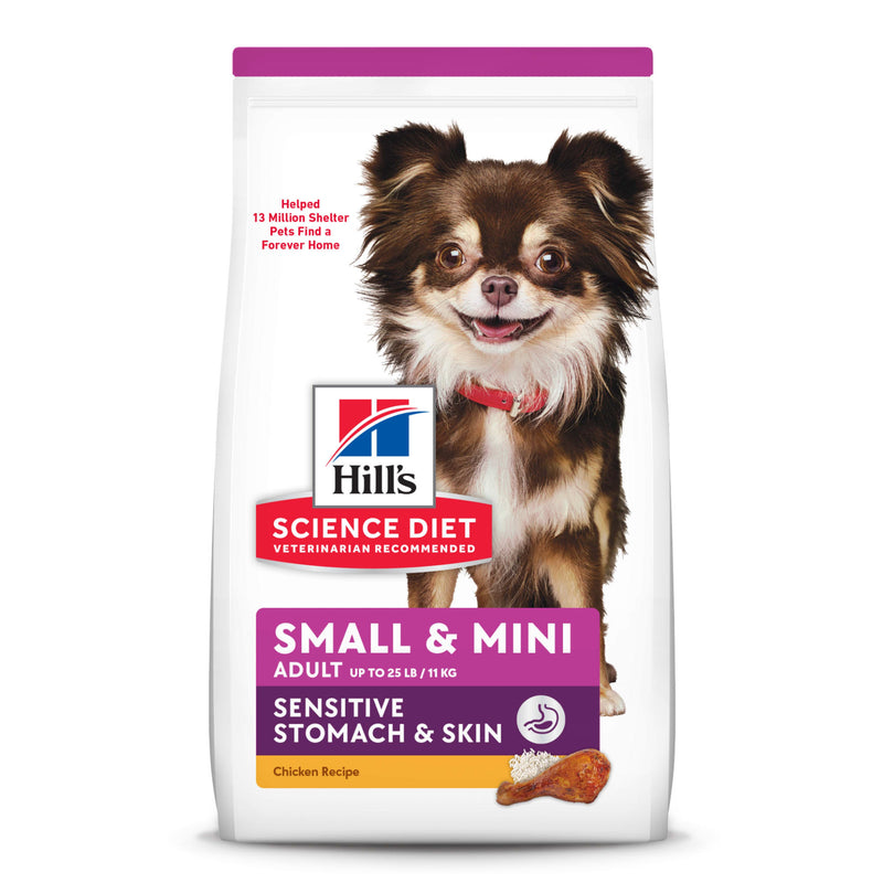 ALIMENTO PARA PERRO ADULTO SMALL & MINI SENSITIVE STOMACH & SKIN HILL'S 1.8 KG