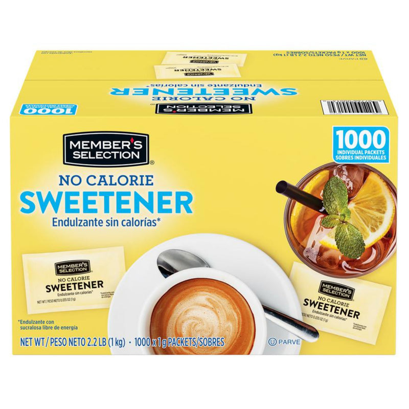 ENDULZANTE SWEETENER MEMBERS SELECTION 1000 SOBRES