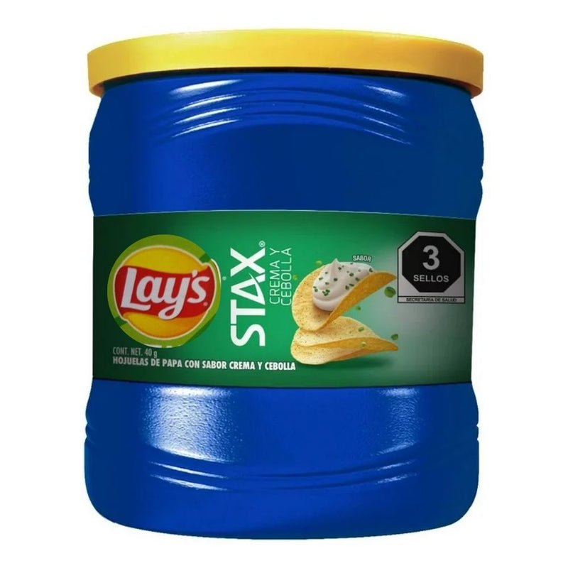 PAPAS MINI STAX CREMA & CEBOLLA LAY´S  40 GR