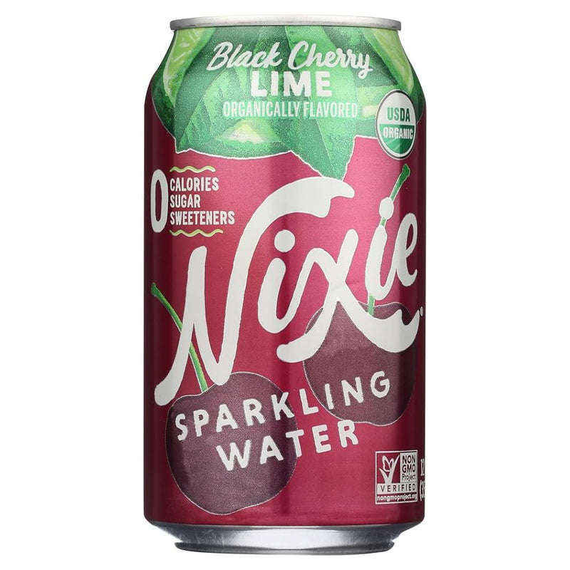 AGUA CON GAS BLACK CHERRY LIME NIXIE 12 OZ